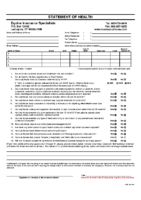 M103 – Statement of Health