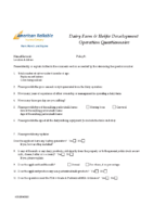 ARIC 09 – Dairy Farm and Heifer Development Operation Questionnaire – AE8226M0622