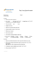 ARIC 09 – Day Camp Questionnaire – AE8227M0622